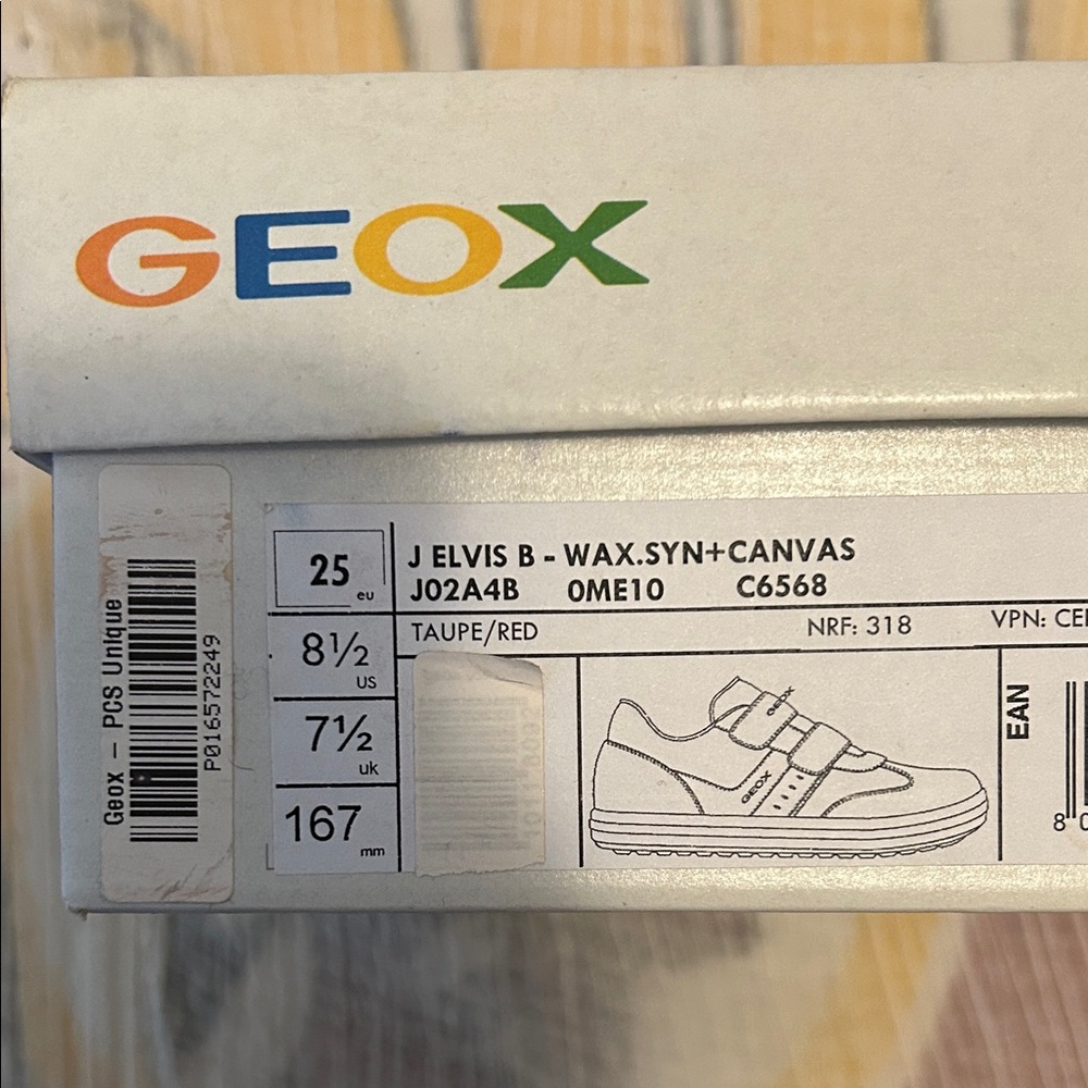 Geox Kids' Sneakers in Brown and Red - Picture 4 of 5